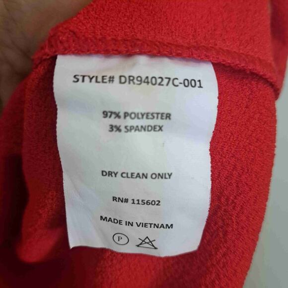 Lush Hailey Crepe Dress Red Size XS - Picture 4 of 7